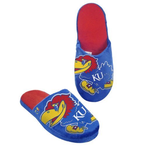 NCAA Kansas Jayhawks 2011 Big Logo Slide Slipper Hard Sole Medium