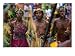 Men and Women in Traditional Colours of Region, Madang, Papua New Guinea Photographic Poster Print by Jerry Galea, 32x24