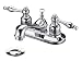 Hardware House 219493 Bismark Double Handle Lavatory Faucet with Pop-Up Chrome