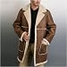 Men's Western Sheepskin Shearling Long Coat