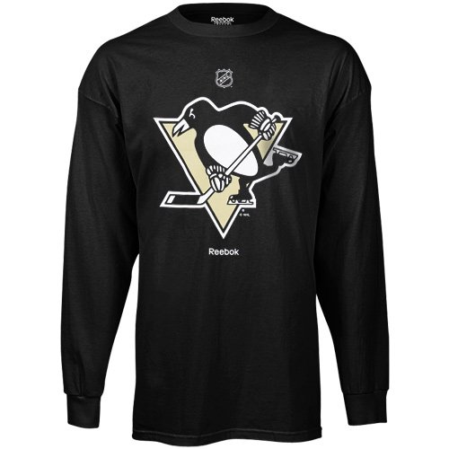 Reebok Pittsburgh Penguins Youth Black Team Logo Long Sleeve T-shirt