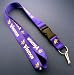 Lanyard keychain or id holder(Purple) detachable clip. Extra thick band great raised lettering on 
the lanyard. You will not be disappointed with this product.No vinyl/plastic ticket holder included.
