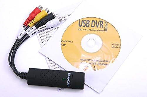 Eyouth New USB 2.0 Tv DVD VHS Video Audio Av Capture Adapter Support WIN 7 WIN 8