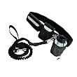 Hands Free Leine, mit Bauchgurt, Nylon, schwarz