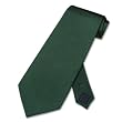 100% SILK Solid Hunter Green Color Neck Tie. Men's NeckTie.