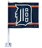 Detroit Tigers Official Logo Car Flag