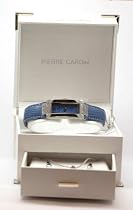 Pierre Cardin Blue Leather Watch, Pendant & Earring Set in a Fancy Presentation Box