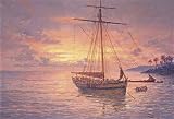 Seaflower - Artist: Geoff Hunt - Art Print Poster Size: 18.25 by 12.25 inches