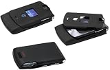 CELLET BLACK RUBBERIZED PROGUARD HARD CASE COVER for MOTOROLA RAZR V3i / V3t / V3e / V3r - RETAIL PACKAGING