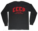 CCCP Star Long Sleeve (Red / Black) - Retro Soviet Tee