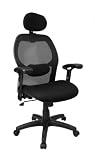 Super Mesh Chair with Headrest, Mesh Back and Mesh Fabric Seat [LF-W42B-HR-GG]