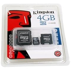 Kingston TransFlash Micro SD SDHC + Adapter auf SD + Adapter auf Mini SD 4GB f�r Acer Liquid Liquid A1 beTouch E210 Iconia Smart Liquid Express Liquid Glow