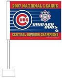 Chicago Cubs 2007 Central Division Champions Car Flag