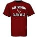 Image of Arizona Cardinals Maroon Heart and Soul T-shirt