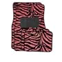 A Set of 4 Universal Fit Animal Print Carpet Floor Mats for Cars / Truck - Pink Zebra