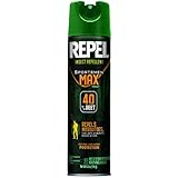 Repel 33801 6-1/2-Ounce Sportsmen Max Formula Insect Repellent Aerosol 40-Percent DEET Spray, Case Pack of 1