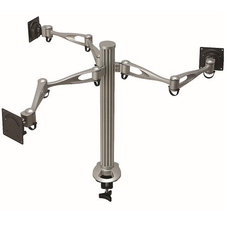 Cotytech Triple Monitor Desk Mount Dual Arm Delux
