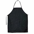 KUU Black Waterproof Apron for Grilling, Barbecue, Kitchen