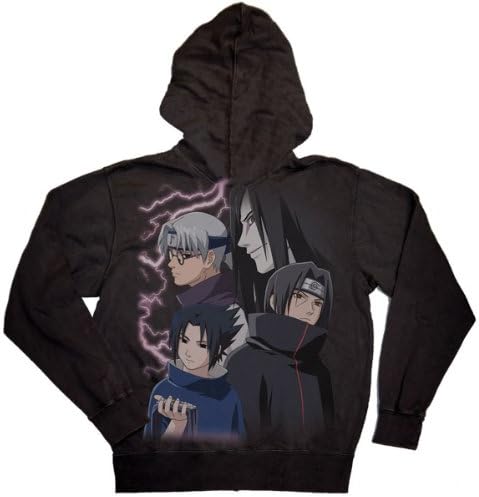 Naruto Sasuke Kabuto & Itachi Hoodie Sweatshirt (XXL)