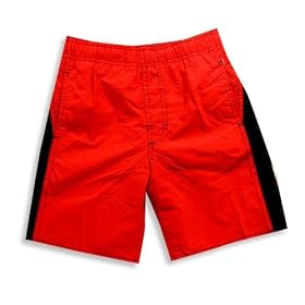 Utobia – Boys Bathing Suit, Red, White, Black thumbnail