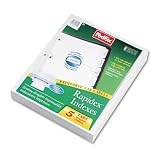 Oxford Custom Label 5-Tab Dividers with Self-Adhesive Tab Labels 25 Count (11314)