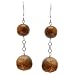 Wood & Sterling Silver Earrings