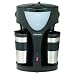 Toastess TFC-42T Twin Coffee Maker with 2 Permanent Filters and 2 Travel Mugs