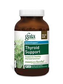 Gaia Herbs Thyroid Support, 120-capsule Bottle