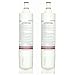 Whirlpool 4396510P KitchenAid Quarter-Turn Cyst-Reducing Side-by-Side Refrigerator Water Filter, 2-Pack