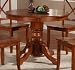 Pedestal Dining Table - Oak - HomeStyles 5179 (Cottage Oak) (30" H x 42" W x 42" D)