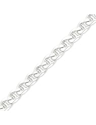 Sterling Silver 10.5mm Anchor Chain Bracelet - 9 Inch