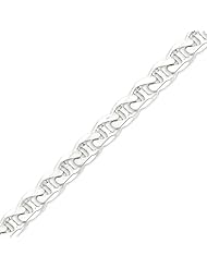 Sterling Silver 10.5mm Anchor Chain Bracelet - 8 Inch
