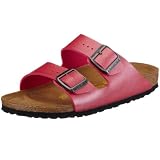 Birkenstock Arizona Birko-Flor, Style-No. 252723, Unisex Clogs, Ice Pearl Koralle, EU 39, slim width