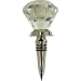 Diamond Like Faceted Wine Bottle or Carafe Stopper, Clear