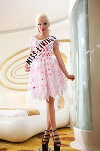 Bloody Mary Ghost Bride pageant dress Halloween party role playing zombie clothing S88939