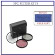 Hi Optic Resolution 58mm High Resolution 3-piece Filter Set (UV, Fluorescent, Polarizer) For Specific Sigma Lenses (Models Specified In Description) + Willoughby's Microfiber Cleaning Cloth