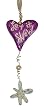Artist Karen Rossi "Let It Snow" Heart Christmas Ornament 7" #24411