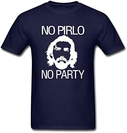 Men's No Pirlo No Party Andrea Juventus T-Shirt New