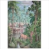 Balinese Cowboy Painting - Bali Art - CraftNetwork