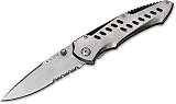 Eigenschaften Buck  / Buck Einhandmesser, Modell Mantis, 440 C, Teilsägezahnung, Edelstahl-Heft, Clip