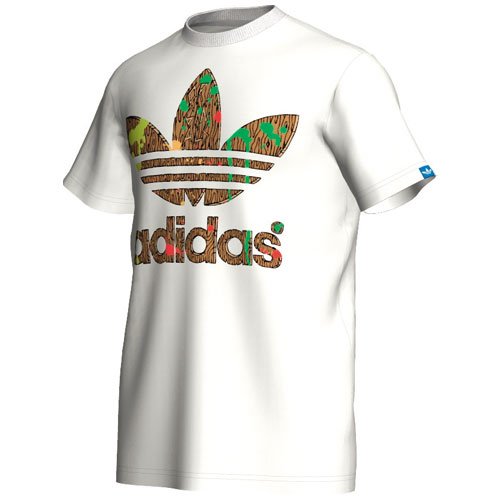 Adidas Herren T-shirt G Wood Trefoil, white, L, O59327 Preisvergleich