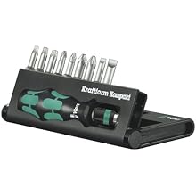 Wera KK 10 Compact Bitholder and Bit Set, 10-Piece