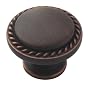Amerock BP53001-ORB Allison Rope Knob 1-1/4-Inch Diameter, Oil Rubbed Bronze