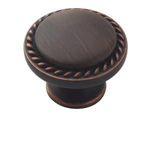 Amerock BP53001-ORB Allison Rope Knob 1-1 4-Inch Diameter, Oil Rubbed Bronze by Amerock