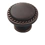 Amerock BP53001-ORB Allison Rope Knob 1-1/4-Inch Diameter, Oil Rubbed Bronze