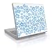 Laptop Skin (Can be trimmed to fit most laptops.) (15 x 12) - Turquoise Hibiscus