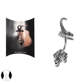 SG PARIS BIJOUX FANTAISIE PIERCING NOMBRIL FEMME ACIER ARGENTE