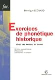 Exercices de phonétique historique : Avec des rappels de cours