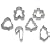 Wilton Holiday 6 Mini Christmas Cookie Cutters