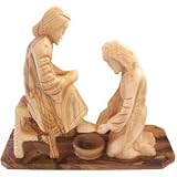 Jesus Washing St. Peter's Feet Statue